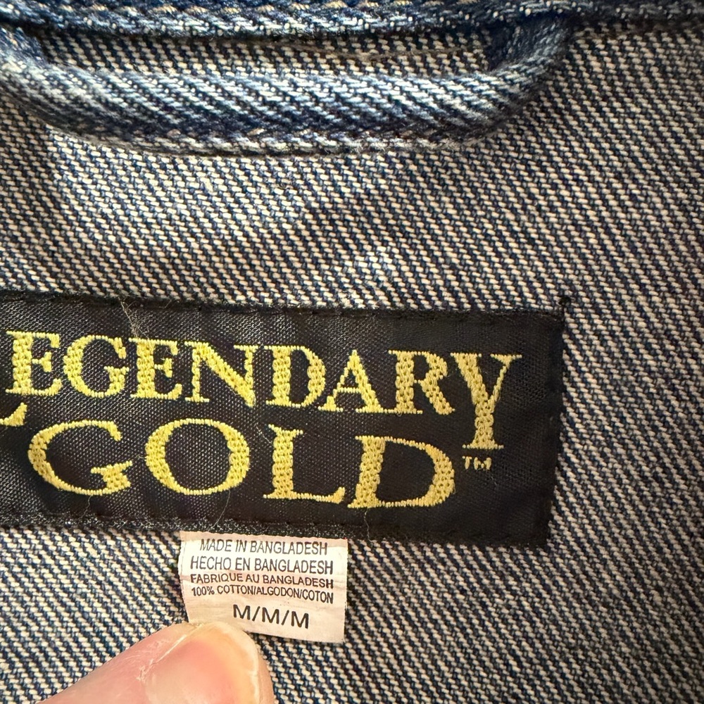 Legendary Gold Heavyweight Denim Jacket with Pockets - size M - Picture 4 of 8